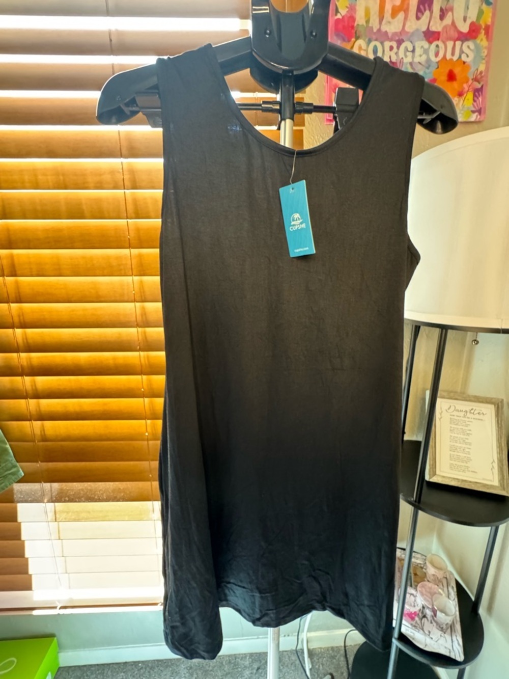 Cupshe Black Knot-Front Sleeveless Dress - Picture 2 of 3